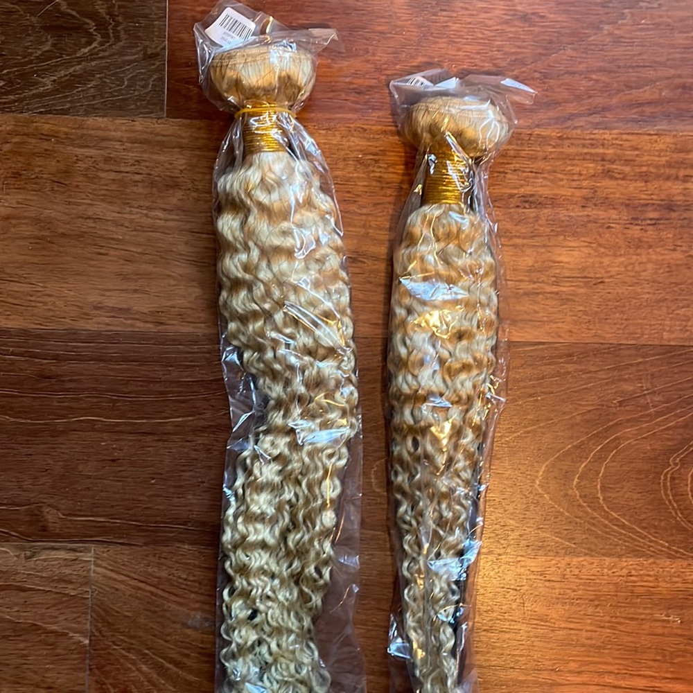 613 blonde hair extensions 2bundles